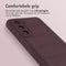 imoshion Hoesje - Geschikt voor Samsung Galaxy S21 FE - EasyGrip Backcover - Aubergine