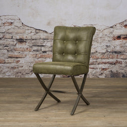 SIDD Barcelona sidechair - fabric cherokee 13 green