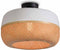 GOOD&MOJO Plafonniere Mekong - Wit/Bamboe - Ø40cm - Scandinavisch,Bohemian