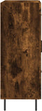 vidaXL - Dressoir - 69,5x34x90 - cm - bewerkt - hout - gerookt - eikenkleurig