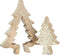 J-Line decoratie Puzzel Kerstboom - hout - goud/glitter - large