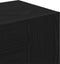 vidaXL - Hal - - kast - Zwart - Eiken - 97,5x37x99 - cm - Engineered - Wood
