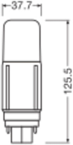 OSRAM DULUX LED lamp D26 VT EM, 9,5W, 1080lm, 3000K