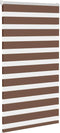 vidaXL - Zebra - rolgordijn - 75x100 - cm - stofbreedte - 70,9 - cm - polyester - bruin