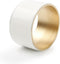 S|P Collection - Servetring 5cm wit/goud - Centro - set/4