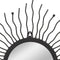 vidaXL - Wandspiegel - sunburst - 80 - cm - zwart