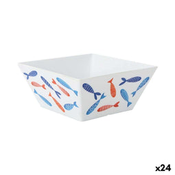 Aperitiefschaaltje La Mediterránea Vissen 18 x 18 x 8 cm (24 Stuks)