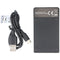 Panasonic DMW-BLG10 DMW-BLE9 DMW-BLH7E - USB Oplader - Micro USB - Zwart