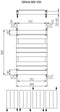 Plieger Genua Designradiator - Handdoekradiator - 80 cm x 55 cm - 405 Watt - Wit