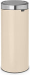 Brabantia Touch Bin - Prullenbak - 30 liter - Soft Beige/Matt Steel FPP deksel