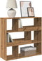 vidaXL - Kamerscherm - 100x33x94,5 - cm - bewerkt - hout - artisanaal - eikenkleur