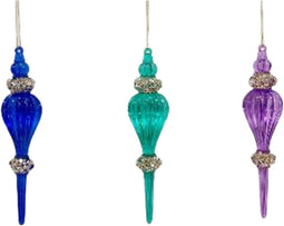 6.3 inch Finial Orna X 3. 5x5x10 cm kerstornament