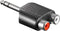 6,35mm Jack (m) - Tulp stereo (v) audio adapter