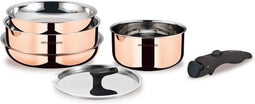 6-delige pannenset - ARTHUR MARTIN - AM516GT - 3 lagen triple action - Alle warmtebronnen inclusief inductie