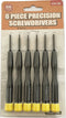 6-delige Precisie Schroevendraaierset