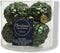 6 Glazen dennenappels 5 x 7 cm dennen groen