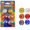 6 glitter magneten 30mm