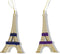 6 inch Eiffel Tower Ornament X 2. IV 5x5x10 cm kerstornament