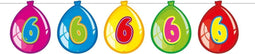 6 Jaar Birthday Ballonnen Slinger - 10 meter