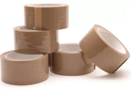 6 rol verpakkingstape bruin 66m*48mm laag