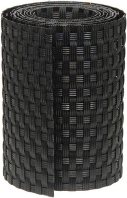 6 stuks! Privacystrook wicker zwart