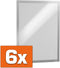 6 X Durable Duraframe infokader - A3 formaat - Zilver - Magnetische sluiting