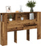 vidaXL - Hoofdbordkast - 160x18,5x103,5 - cm - bewerkt - hout - oud - houtkleurig