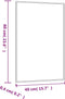 vidaXL - Wandspiegel - 40x60 - cm - rechthoekig - glas