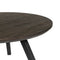Roxxz Design Industrial Dining Table Round - Oak - Smokey Black - 120x120 cm