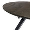 Roxxz Design Industrial Dining Table Round - Oak - Smokey Black - 120x120 cm