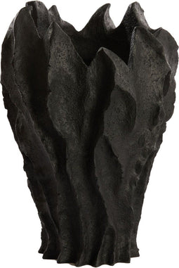 Light & Living Vaas Federico - Zwart - Ø24,5cm - Modern