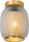 Lucide AGATHA - Plafonnière - Ø 18 cm - 1xE27 - Dimbaar - Mat Goud / Messing