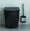 Metaltex Cleany - Toiletborstel met houder - WC Borstel - RVS - Incl. bevestigingsmateriaal voor aan de muur - 13x8x47 cm