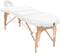 vidaXL - Massagetafel - inklapbaar - 4 - cm - dik - met - 2 - bolsters - ovaal - wit