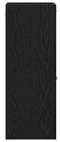 vidaXL - Badkamer - Wandkast - Zwarte - Eik - 30x30x80 - cm - Gelaagd - Hout