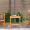 vidaXL - Tuin - Bijzettafel - Bruin - 45x45x50 - cm - Massief - Acaciahout