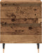 vidaXL - Nachttafels - 2 - stuks - Oud - Hout - 40x35x50 - cm - Gelaagd - Hout