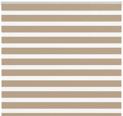 vidaXL - Zebra - Blind - 155x100 - cm - stofbreedte - 150,9 - cm - polyester - zandbruin