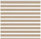 vidaXL - Zebra - Blind - 155x100 - cm - stofbreedte - 150,9 - cm - polyester - zandbruin