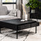 Roxxz Design Industrial Coffee Table Lava - Black - 80x80 cm