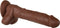Evolved Real Supple Silicone Poseable 8,25 Inch Dildo Bruin