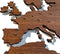 Wooden Amsterdam Wereldkaart - Muurdecoratie - Eikenhout - 150 x 75 cm