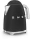 Smeg KLF03BLMEU - Waterkoker - 1,7L 2400W - Mat zwart