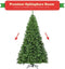 Costway Kerstboom 225 cm - Vouwsysteem PVC - Dichte takken - Groen