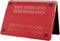Lunso Geschikt voor MacBook Air 13 inch M1 (2020) cover hoes - case - Sand Wine Red