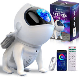 MostEssential Premium Sterren Projector - Galaxy Projector - 4-in-1 met App - Space Dog Edition