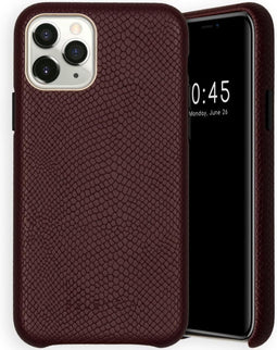 Selencia Hoesje Geschikt voor iPhone 11 Pro Hoesje - Selencia Gaia Slang Backcover - Donkerrood