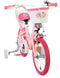 Eenhoorn Roze Kinderfiets - 35,5 cm - 3,5-5 jaar - Hand- & terugtraprem - Zijwieltjes - Verstelbaar zadel - Poppenzitje & mandje