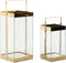 Straatlantaarn DKD Home Decor Kristal Gouden Metaal 18 x 18 x 35 cm