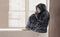 LINNICK Flanel Fleece Hoodie - Fleece Deken met Mouwen - Leopard Zwart/Wit - Deken met Mouwen - Fleece Deken - Hoodie Heren - Hoodie Dames - Hoodies - Hoodie Deken